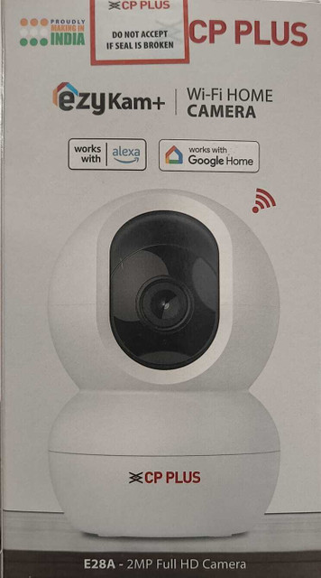 CP PLUS CP-E28A 2MP PT Indoor Wi-Fi camera,4mm Lens, IR, Security  Camera