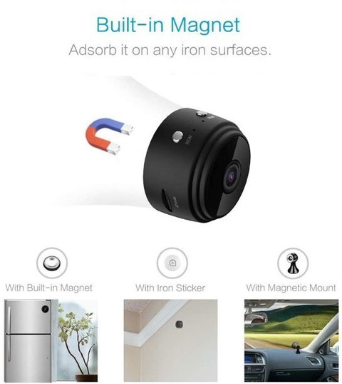 AVOIHS Mini Wireless Camera Wifi 1080P HD Battery Powered Secret Micro  Night Vision Security Camera