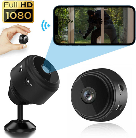 AVOIHS 1080p HD Mini WiFi Hidden Camera Live on Mobile App Supports 64GB  Indoor Outdoor Security Camera