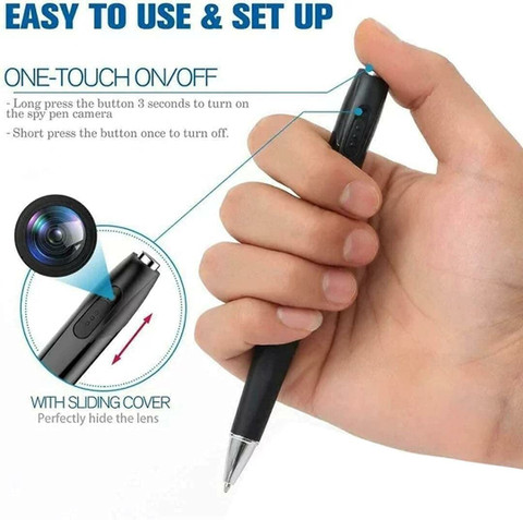 MANIA ELECTRO Full Hd Smart pen Camera 100 Minutes battery Audio