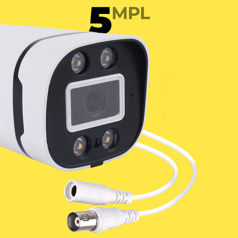 ZEBRONICS Zeb 5MP HD CCTV Camera | 4 white led for color night