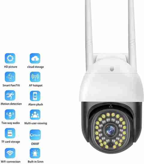 Dr Vision WiFi 1080p 3MP 360 Pant Tilt Smart Ptz Indoor Outdoor