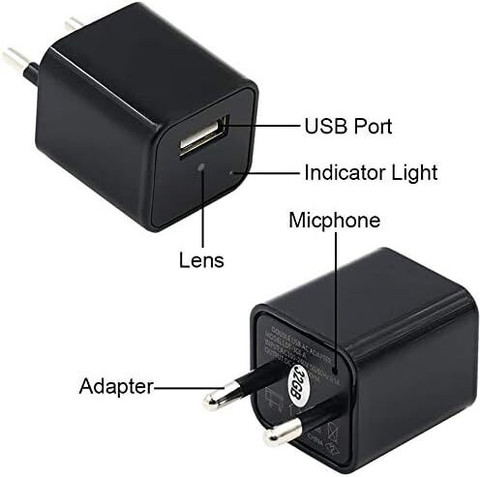 TP PLUS HD Mini USB Wall Charger Camera HD 1080P Video Audio