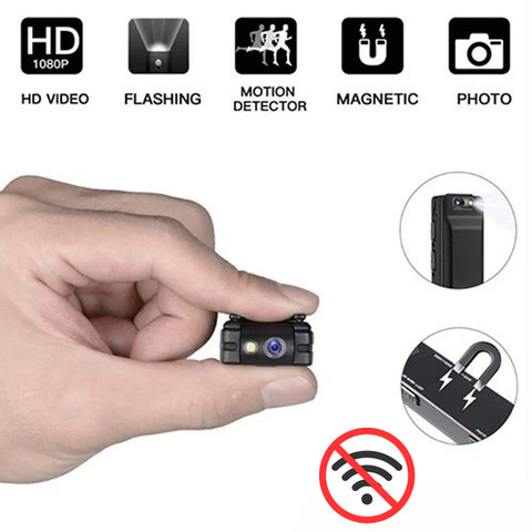 Point Zero Mini Body Camera, Portable HD 1080P Wireless Wearable Video  Recorder Long Backup Security Camera