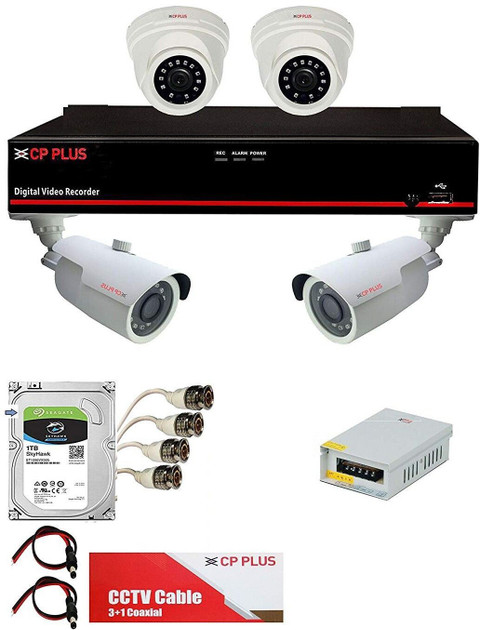 CP PLUS DVR Camera with HDD, Cables Security Camera Price in