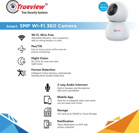 Trueview Mp Smart CCTV Camera for Home Security Camera Price in