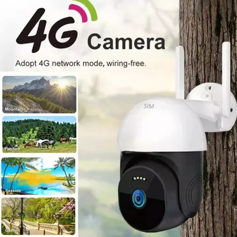 NXXTTNK Dual Lens 4g sim ptz 5MP 360 PTZ View Motion Detection 2