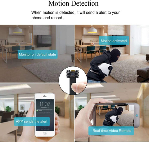 Pelupa Mini WiFi Lens 1080p HD Audio Video Recording Wireless Hidden 4K  Night Vision Security Camera