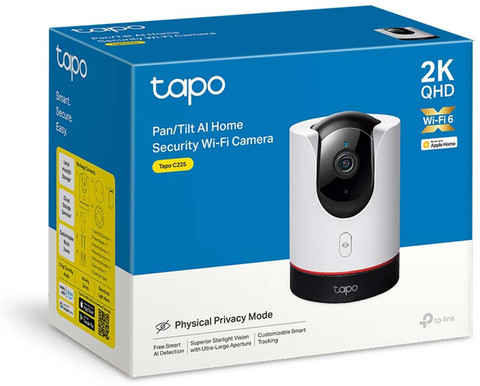 TP-Link Tapo C225 4MP 2K QHD 1440p Pan/Tilt WiFi Smart Security