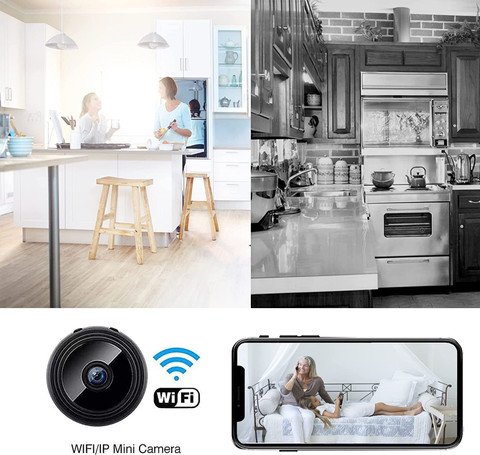 SROPX HD Spy Hidden Cctv Camera Small Size Wifi Connect Motion