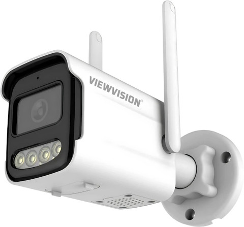 Viewvision Full HD (1296p) 3MP 4G-Sim Based 10X Zoom Color Night Vision Two  Way Talk Bullet Security Camera