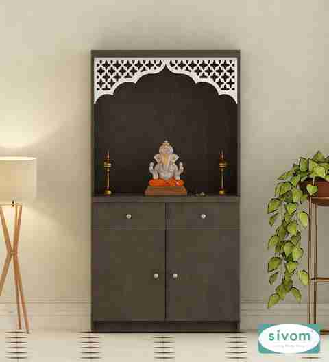 SIVOM Prime Home Temple/Pooja Unit/Home Mandir/ Engineered Wood Home Temple (Height: 148, Knock Down) - Image 2