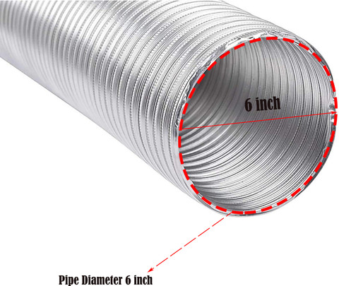 Ardnib Chimney inch Aluminium Flexible Duct Feet pipe With