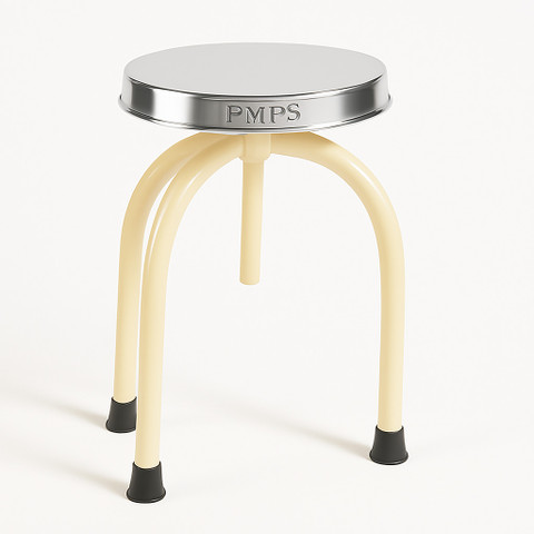 pmps Revolving Doctor/Patient Stool with steel top legs