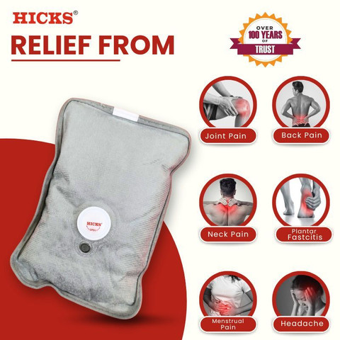 Hicks Electric Heating Bag Hot Gel Bag for Pain Relief Relaxation  Heating gel bag 1000 ml Hot Water Bag