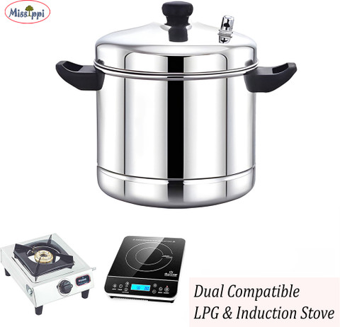 Stainless Steel 6-Tier Idli Steamer Set With Plates & Stand - Multi-Purpose Cooker For Steaming