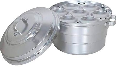Q8 Twinkle Idiyappam Maker-Steamer-Cooker (Hard-Anodized Aluminum) Induction Idli Maker (3 Plates , 17 Idlis ) - Image 6
