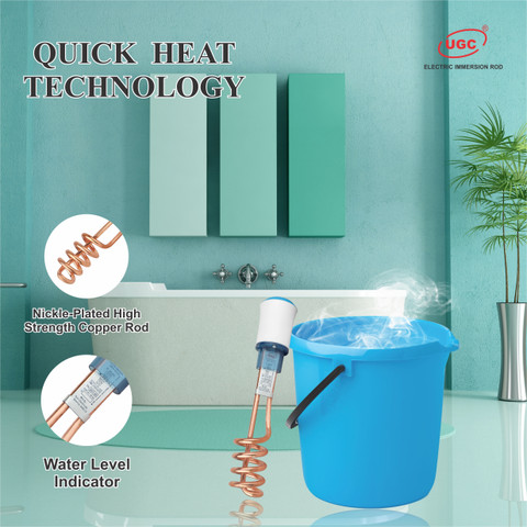 Shock Proof Water Heater Rod In Bucket Pure Watt Immersion Rod PW