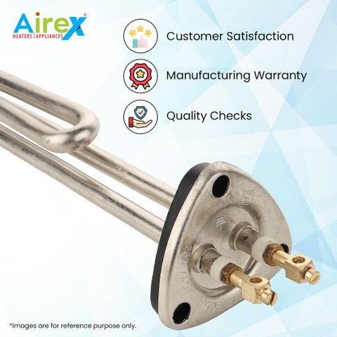 Airex Triangle Type Geyser Heating Element 2000 W Shock Proof Immersion  Heater Rod