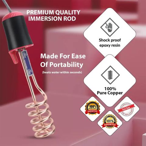 RedShell SmartBuy ISI Mark Shock-Proof & Water-Proof 2000 W Shock Proof Immersion Heater Rod (Tubular) - Image 7