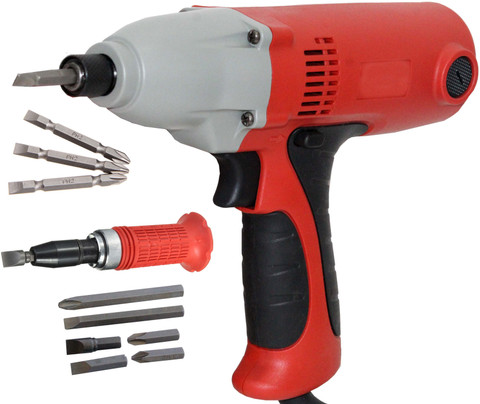 Digital Craft DCK KBL Electric Screwdriver Impact Screwdriver Household  Multifunction Electric Drill Tools With Impact Screwdriver 6Pc Bits Corded 