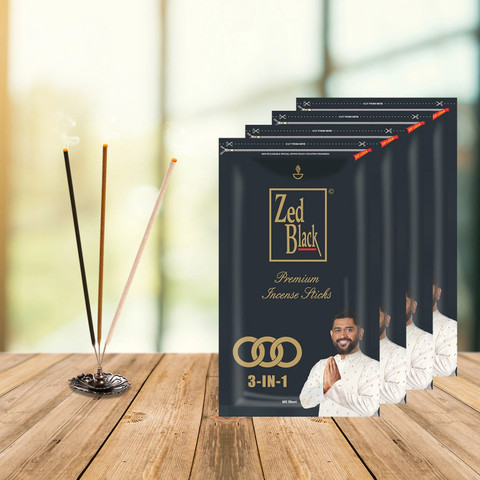Zed Black 3 In 1 Premium incense Sticks - Natural fragrance sticks
