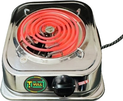 NETVULL 2000 Watts Electric Cook Heater Stove Cooktop Cooking Heater  Stainless Steel Manual Gas Stove