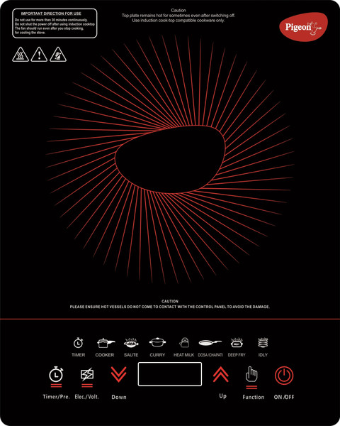Pigeon 1800 W Induction Cooktop Touch Panel Buy Pigeon 1800 W