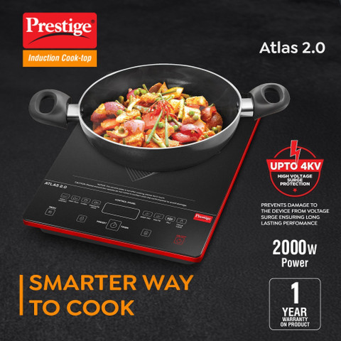 Prestige 2000 W Induction Cooktop Touch Panel