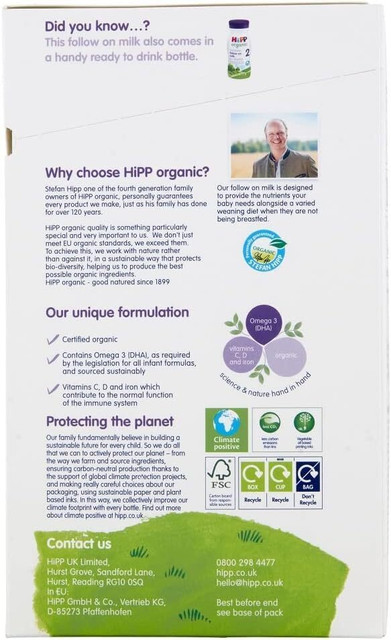 Hipp Organic Growing up Baby Milk Powder from the 12 month