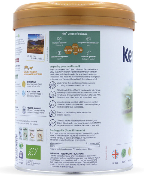 Infant Milk Adding Formula To Cooled Boiled Water Kendamil Organic