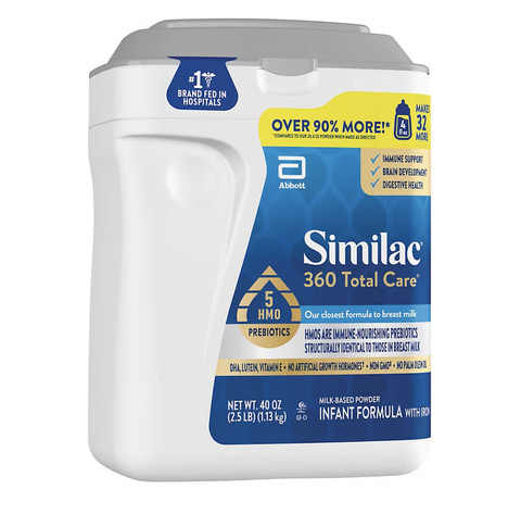 SIMILAC 360 Total Care Infant Formula Powder with Iron, 40 oz