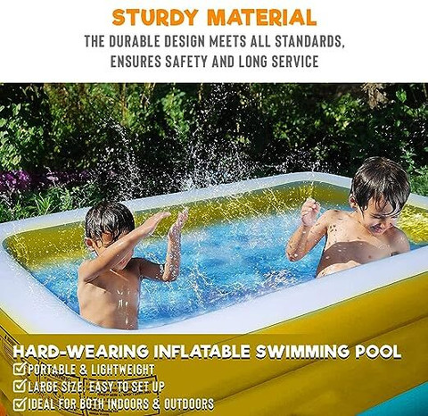 TinyTales Mandarine Swim Centre Pool, (IND*44) white and orange