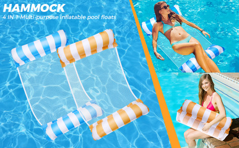 Remang 1pcs Water Swimming Float Bed Inflatable Pool Hammock for
