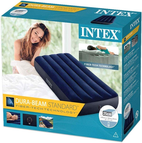 INTEX VWretails Classic Downy inflatable Air Bed Single cot size