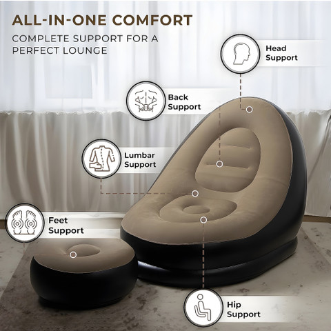 LastN Air Sofa Lounge Chair Footstool Durable Material Lightweight