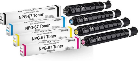 RT NPG 67 Pack Of 4pcs CMYK Toner Cartridge Use for Canon C3320