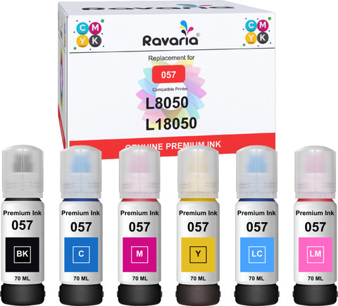 ライブラー.ink Ravaria L8050, L18050 Printer Compatible Ink Bottle Black + Tri