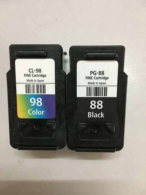 pg 88 hp 98 ink cartridge compatibility HYNEAR PG-88 CL-98 with Pixma E500 E510 E600 E610 Printers Black Tri  Color Combo Pack Ink Cartridge HYNEAR