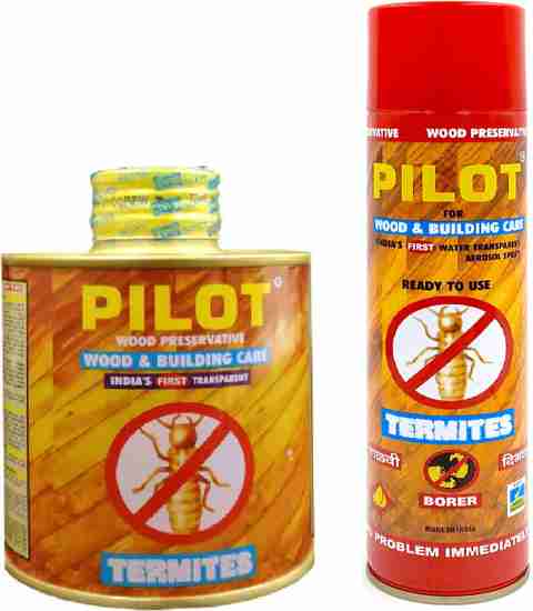 Pilot Insect Pilot Termite Killer Wood Preservative 320 ml Spray + 500 ml Refill + 3 ...