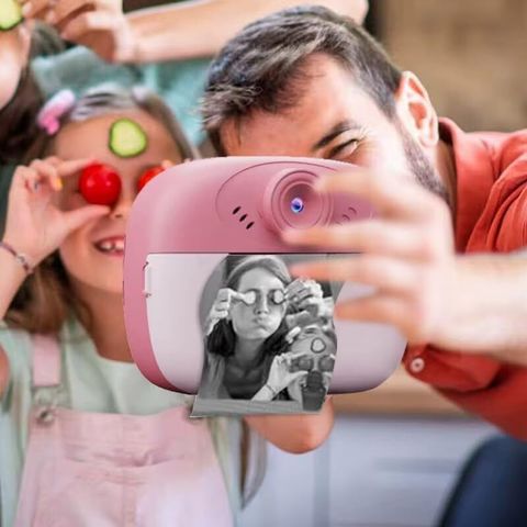 Teqbot Instant Photo Printer Camera for Kids, Pink - Image 4