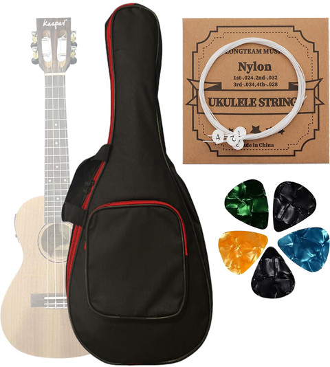 IMAGINEA 26 Inch Ukulele Bag Concert Size 6MM Padded Case with Ukulele  String 5picks Ukulele Bag