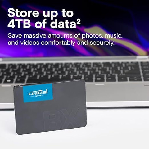 Crucial BX500 2TB 3D NAND SATA 2.5 Inch Internal SSD up to 540MB/s