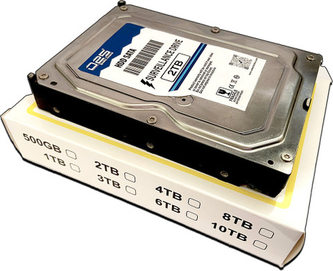 D25 Video 2TB SATA Hard Disk for HIKVISION DS-7108HGHI-K1 Channel HD DVR  TB Surveillance Systems Silver SATA Internal Hard Disk Drive (HDD) (2TB 