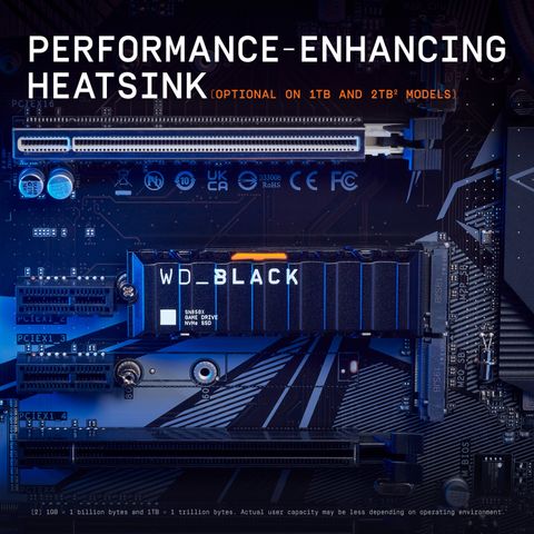 WESTERN DIGITAL WD SN850X 2 TB Desktop, Laptop Black PCIe NVMe