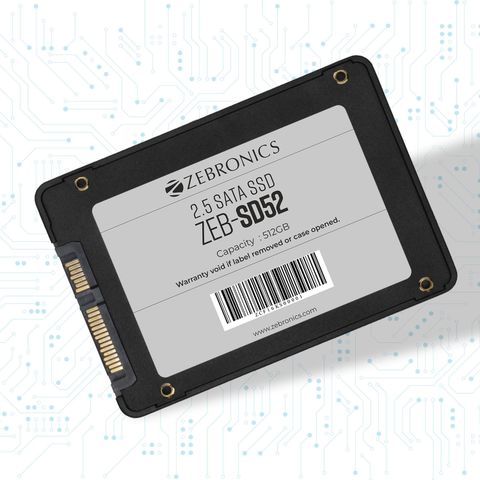 ZEBRONICS 2.5 SATA SSD 512 GB Desktop, Laptop, All in One PC's
