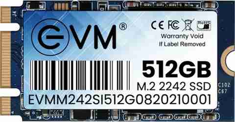 EVM M.2 (2242) 512 GB All in One PC's, Laptop, Desktop Black SATA