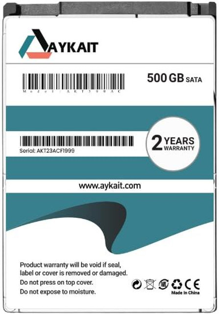 Aykait 500 Internal HDD-3.0 For Laptop 2 Years Warranty 500 GB