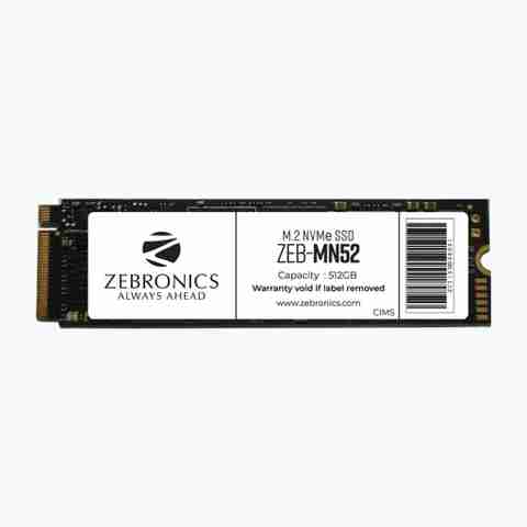 ZEBRONICS ZEB-MN52 512 GB Desktop, Laptop Black PCIe NVMe Internal