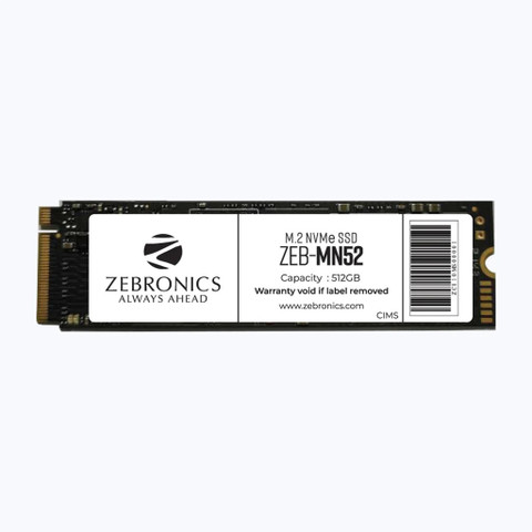 ZEBRONICS ZEB-MN52 512 GB Desktop, Laptop Black PCIe NVMe Internal